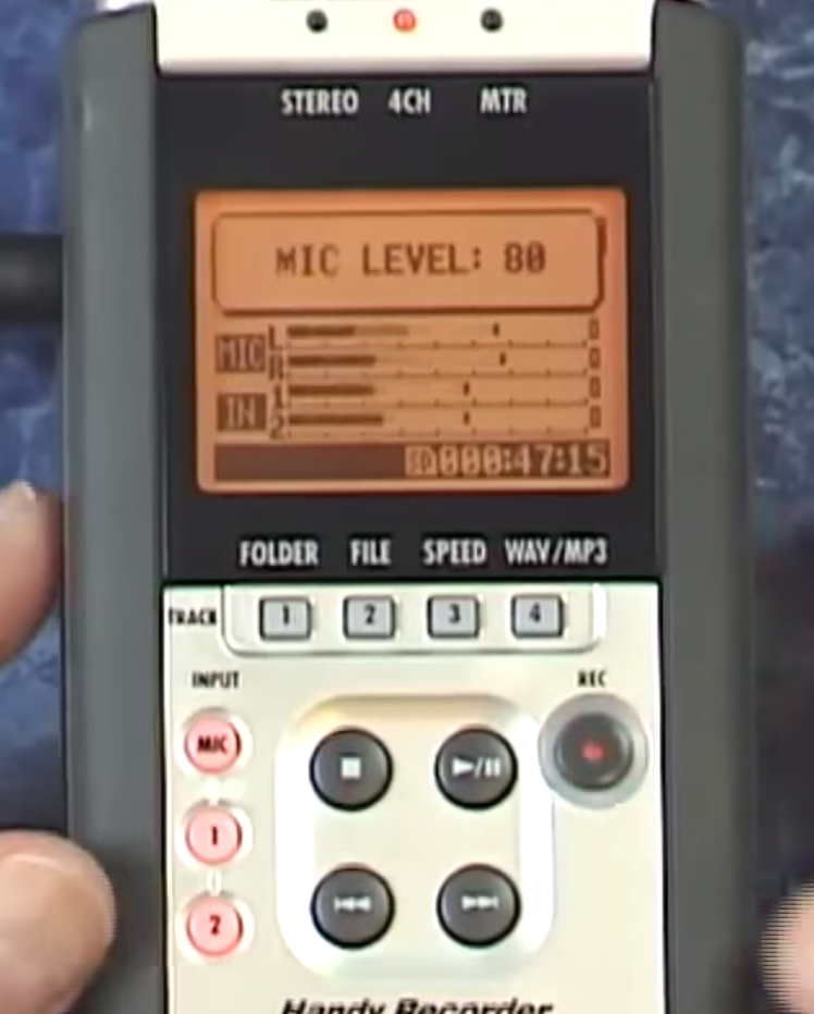 ZOOM H4N 4채널 녹음 방법